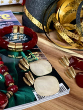 Charger l'image dans la galerie, Boucles d'oreilles Iris bordeaux