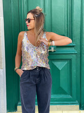 Charger l&#39;image dans la galerie, LAURE_MAX-Top-mulico-débardeur-sequins-Mylo-concept-store-paris-batignolles