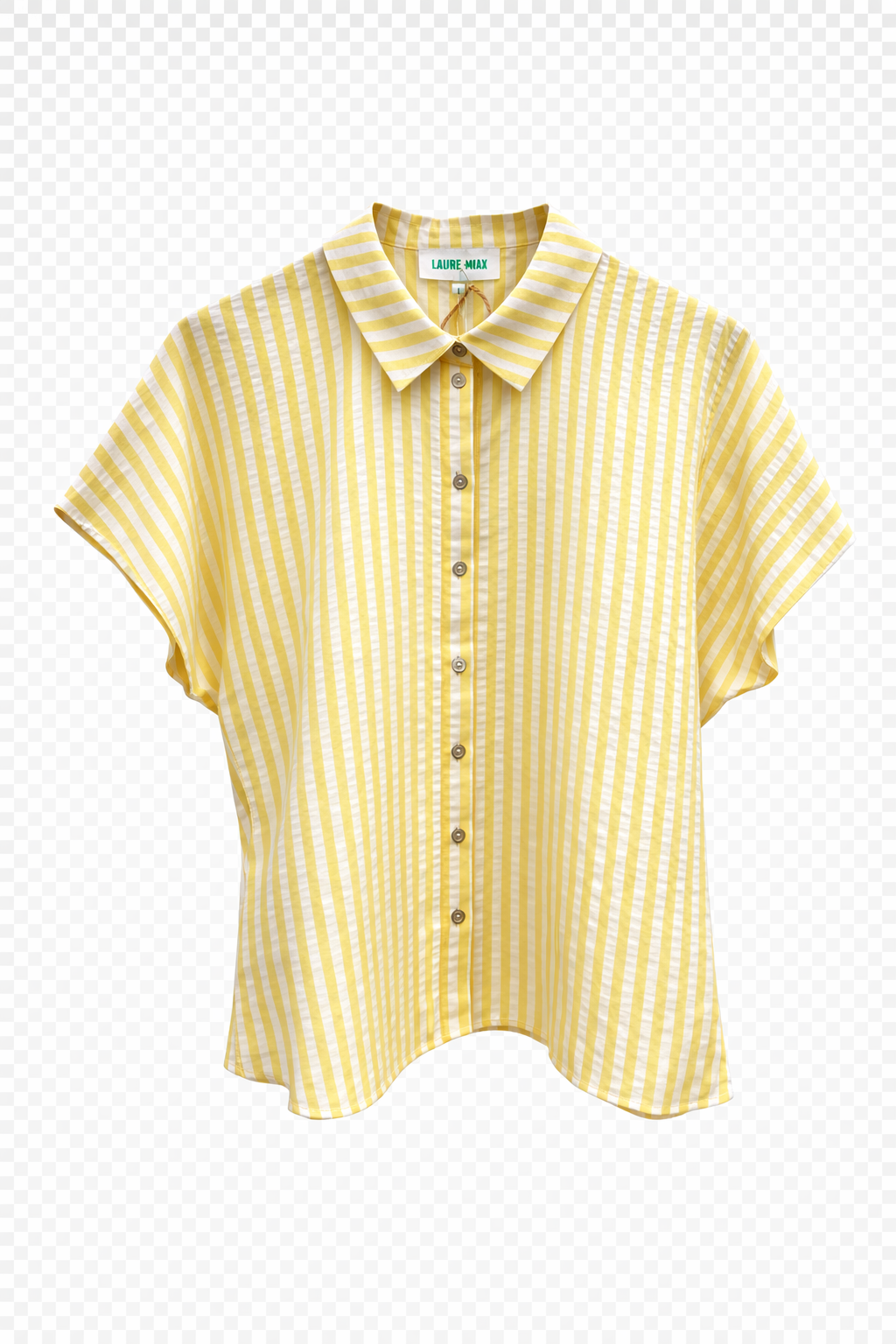 Chemise caraibes rayé jaune