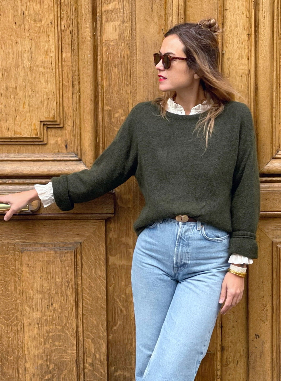 Pull alegria kaki