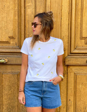 Charger l&#39;image dans la galerie, Tshirt-Caceres-tshirt-blanc-motif-citron-brodées-fruits-Mylo-concept-store-paris-17
