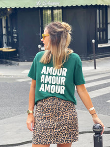 Tshirt Trey amour vert