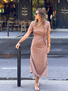 Robe Maeva longue chocolat