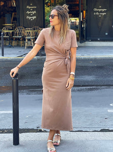 Robe Maeva longue chocolat