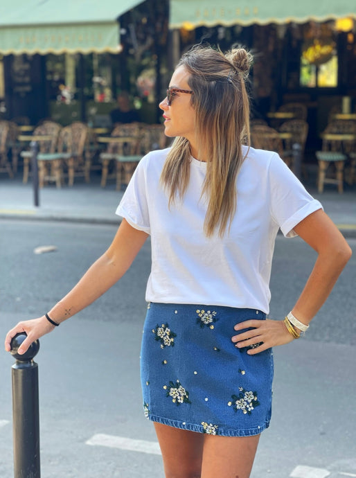 T shirt Romane Blanc