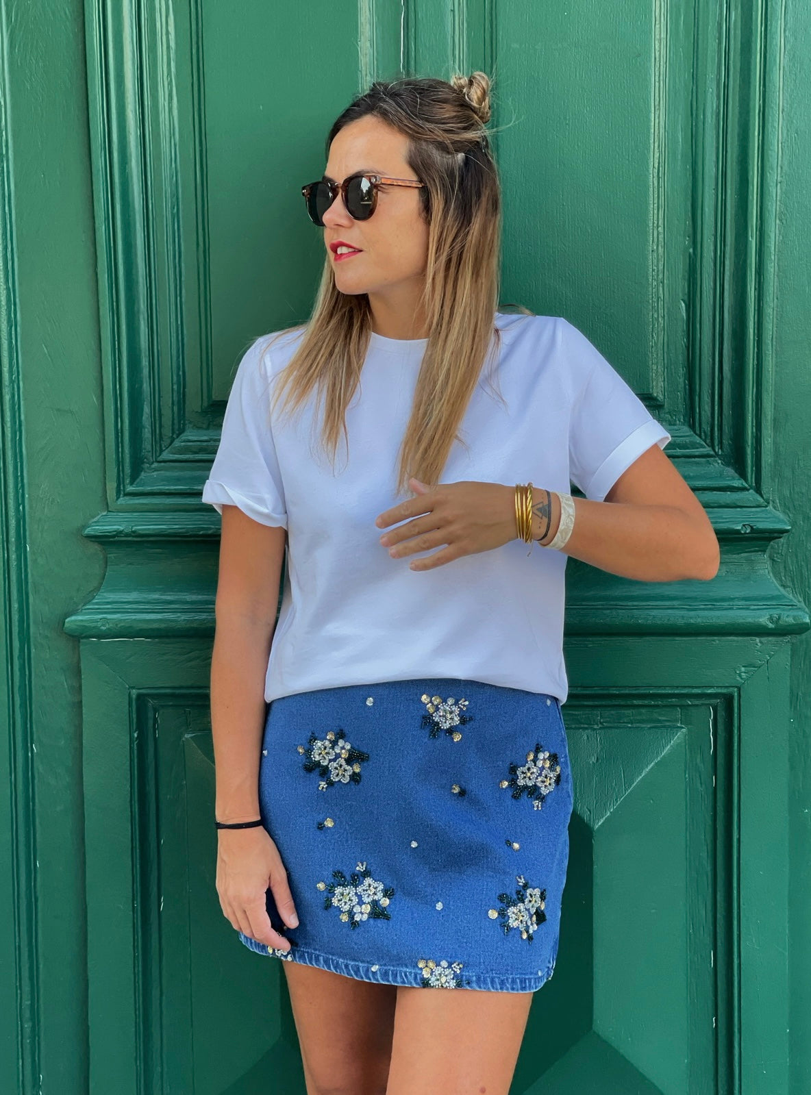 T shirt Romane Blanc