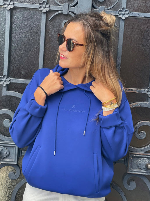 Sweat Ima capuche bleu