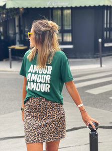 Tshirt Trey amour vert