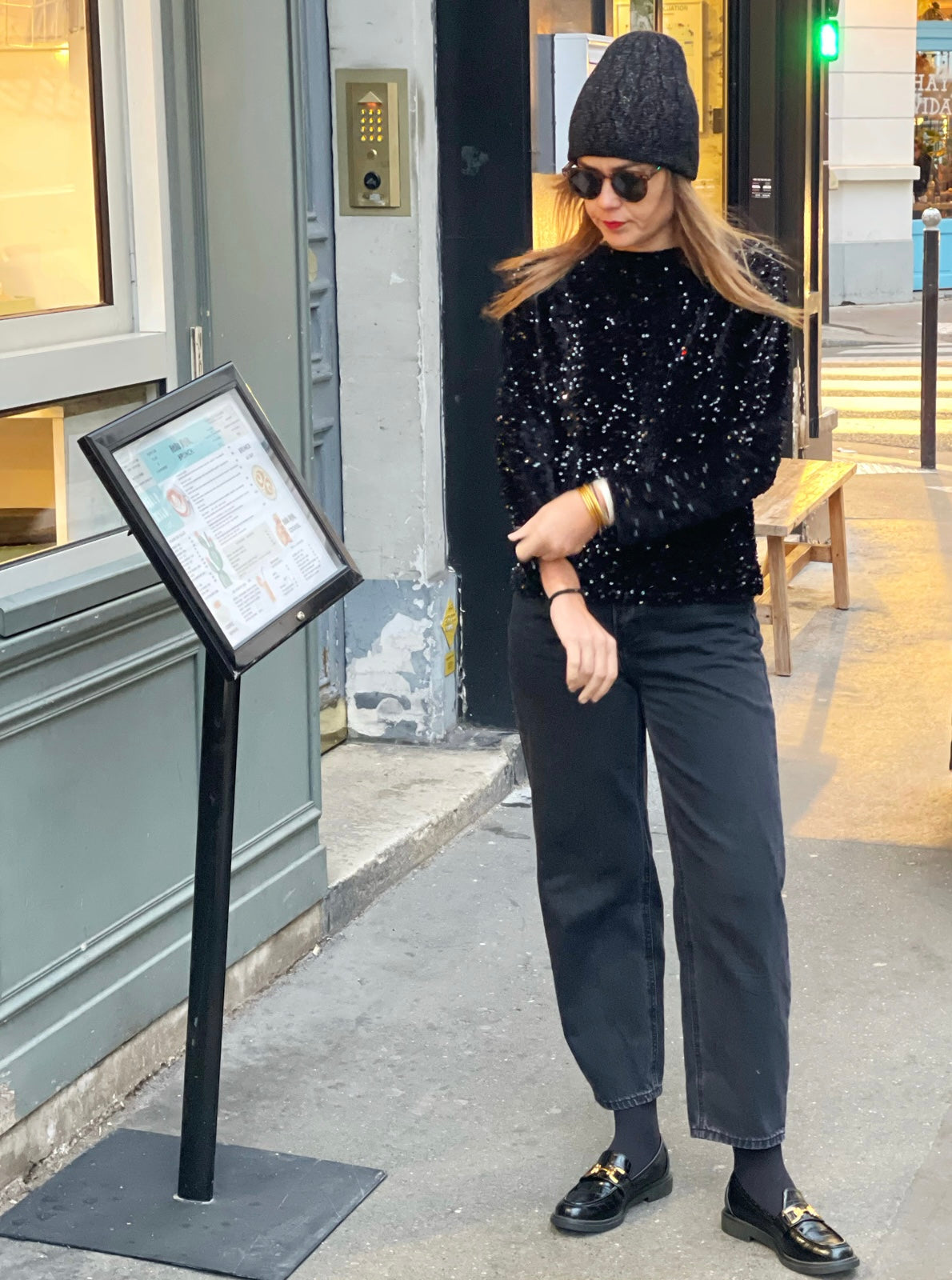 Blouse elvira noir