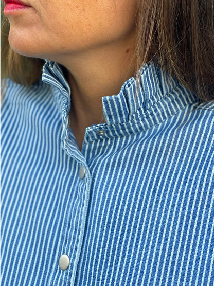Robe iris Bleu
