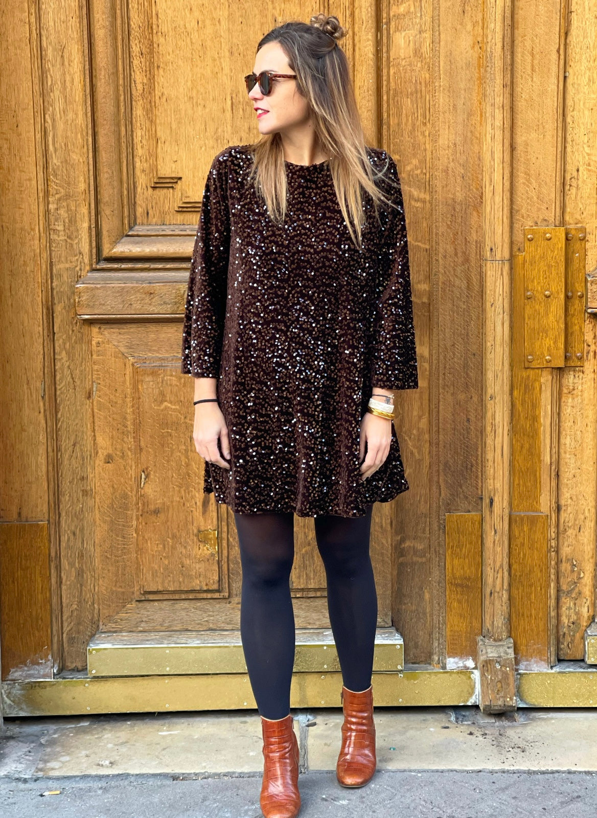 Robe elya marron
