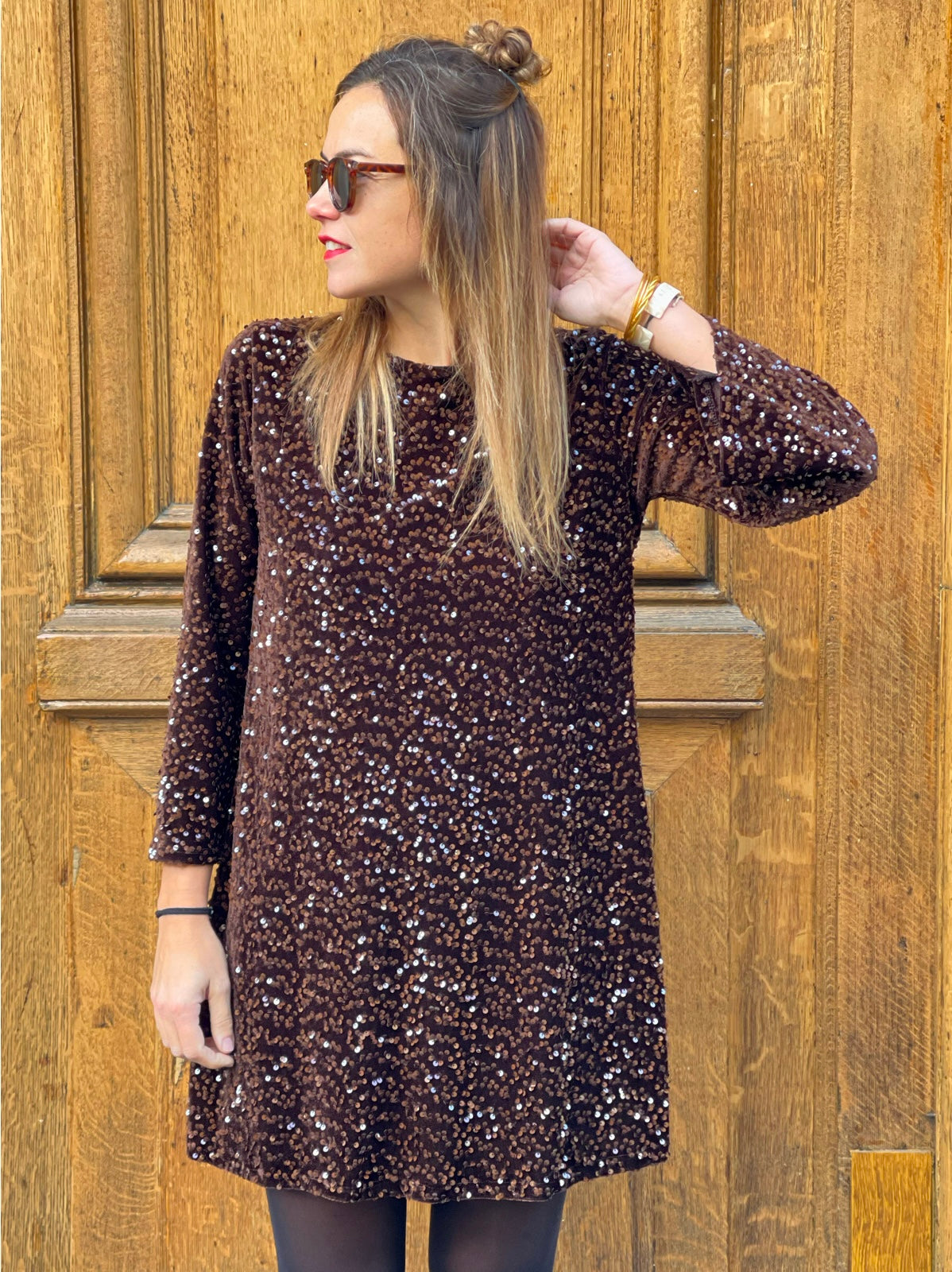 Robe elya marron