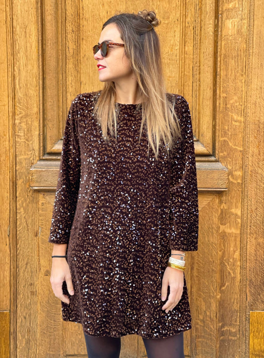 Robe elya marron