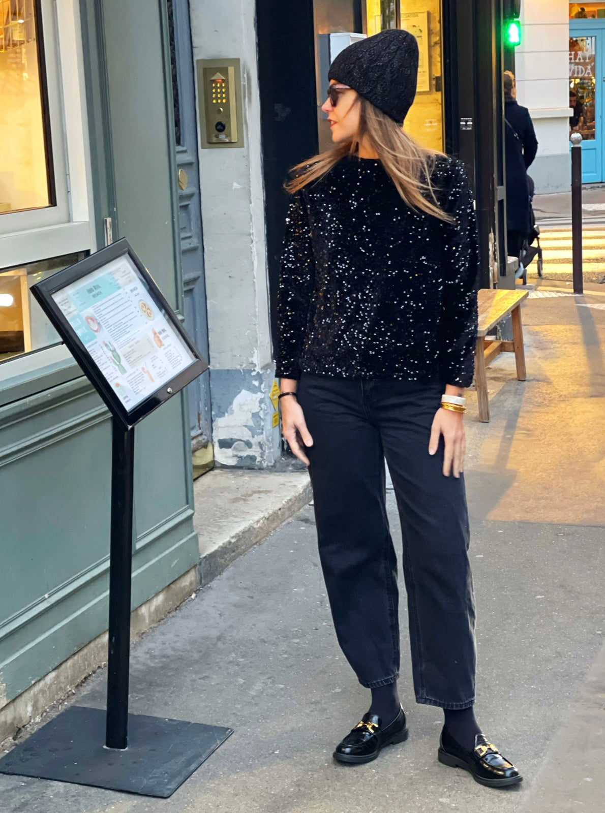 Blouse elvira noir