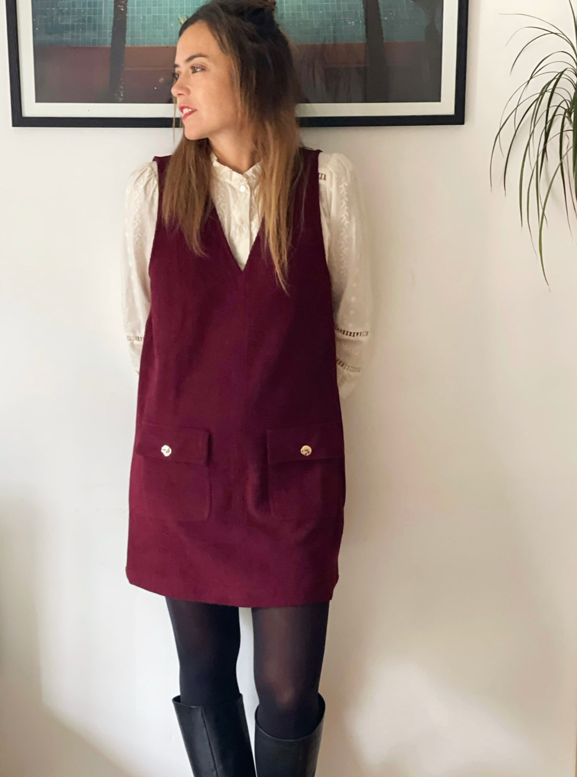 Robe alegria bordeaux