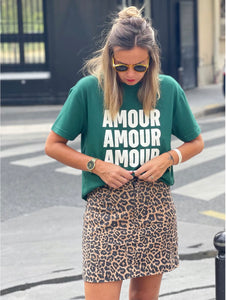 Tshirt Trey amour vert