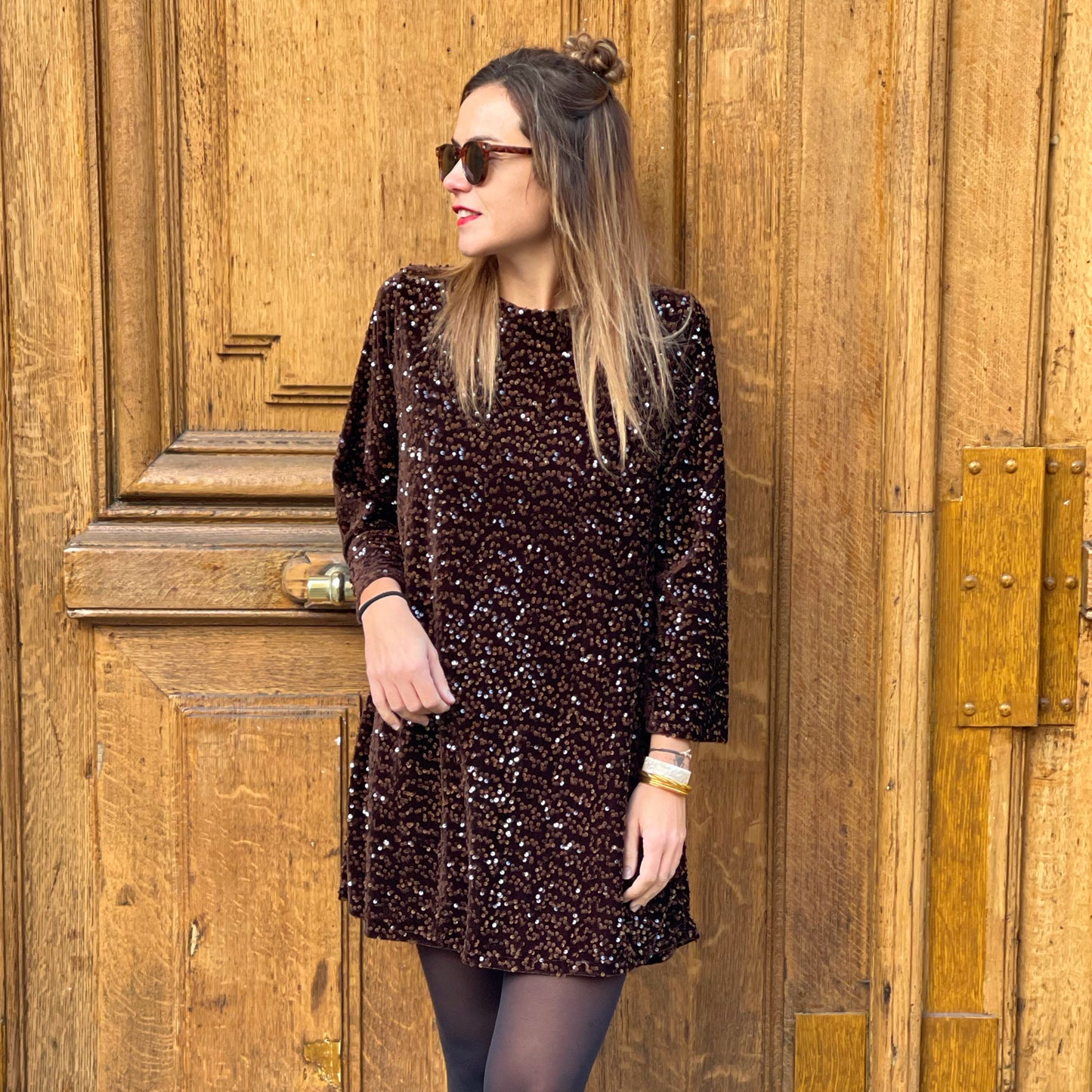 Robe elya marron