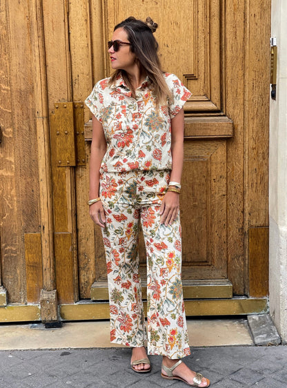 Pantalon Maëlle-imprimé floral