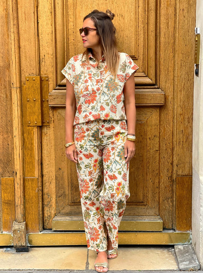 Pantalon Maëlle-imprimé floral