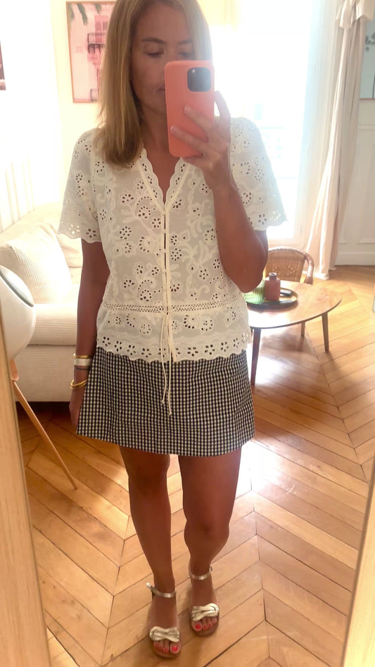 Jupe Short Milly - Bleu nuit