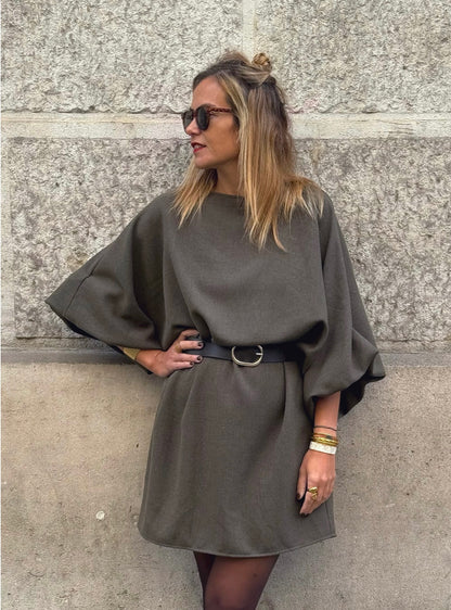 Robe Evisa kaki vue de face